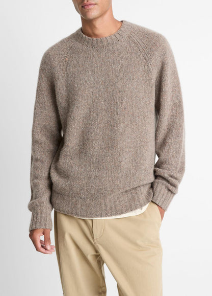 VINCE Donegal Cashmere Raglan-Sleeve Sweater in Crew Neck