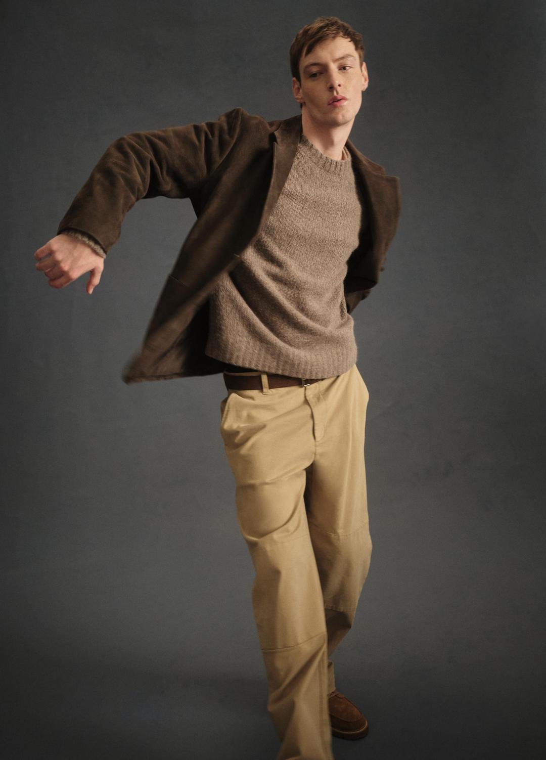 VINCE Donegal Cashmere Raglan-Sleeve Sweater in Crew Neck