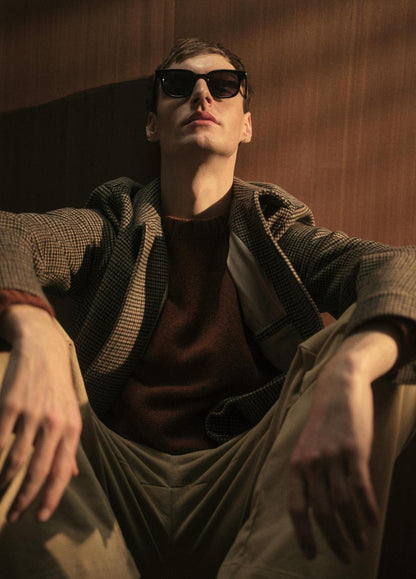 VINCE Donegal Cashmere Raglan-Sleeve Sweater in Crew Neck