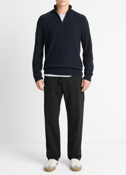 VINCE Plush Cashmere Quarter-Zip Sweater in Quarter Zip
