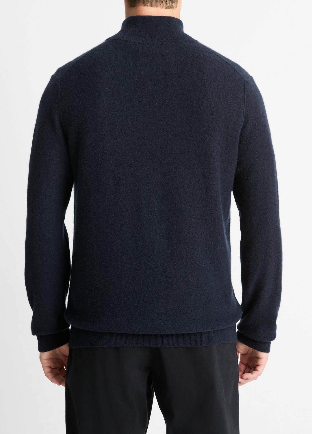 VINCE Plush Cashmere Quarter-Zip Sweater in Quarter Zip
