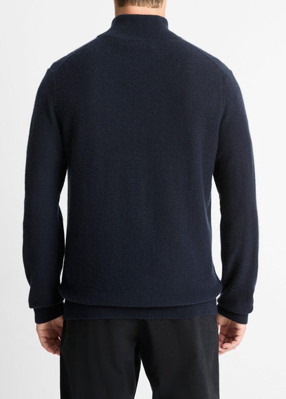VINCE Plush Cashmere Quarter-Zip Sweater in Quarter Zip