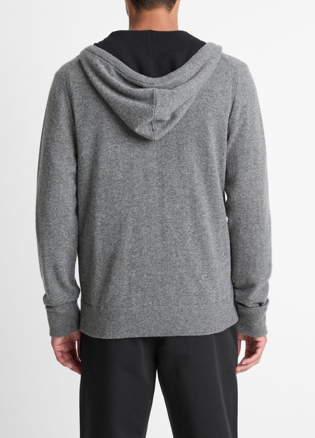VINCE Cashmere Zip-Front Hoodie in Cashmere