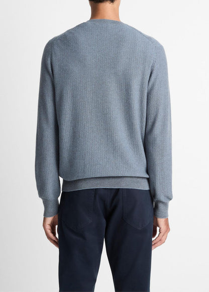 VINCE Geo-Jacquard Wool-Blend Crew Neck Sweater in Crew Neck