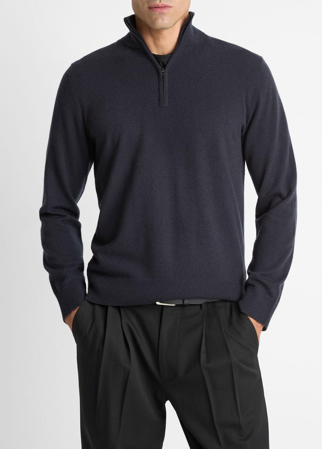 VINCE Cashmere Quarter-Zip Sweater in Quarter Zip