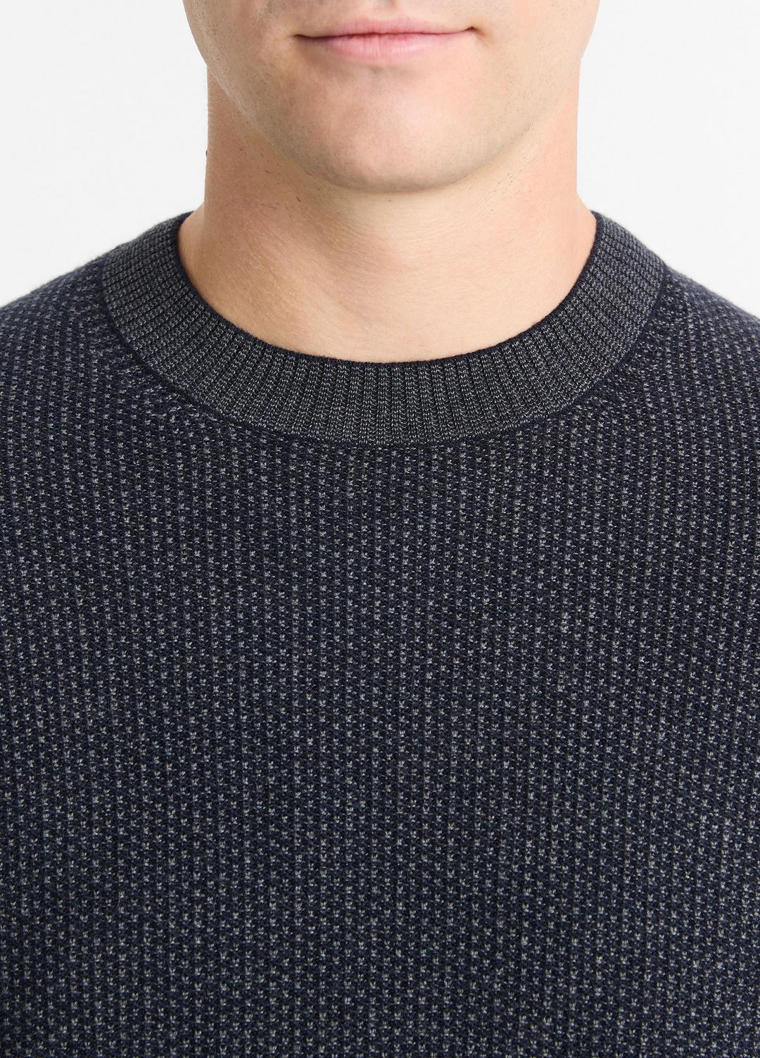 VINCE Geo-Jacquard Wool-Blend Crew Neck Sweater in Crew Neck