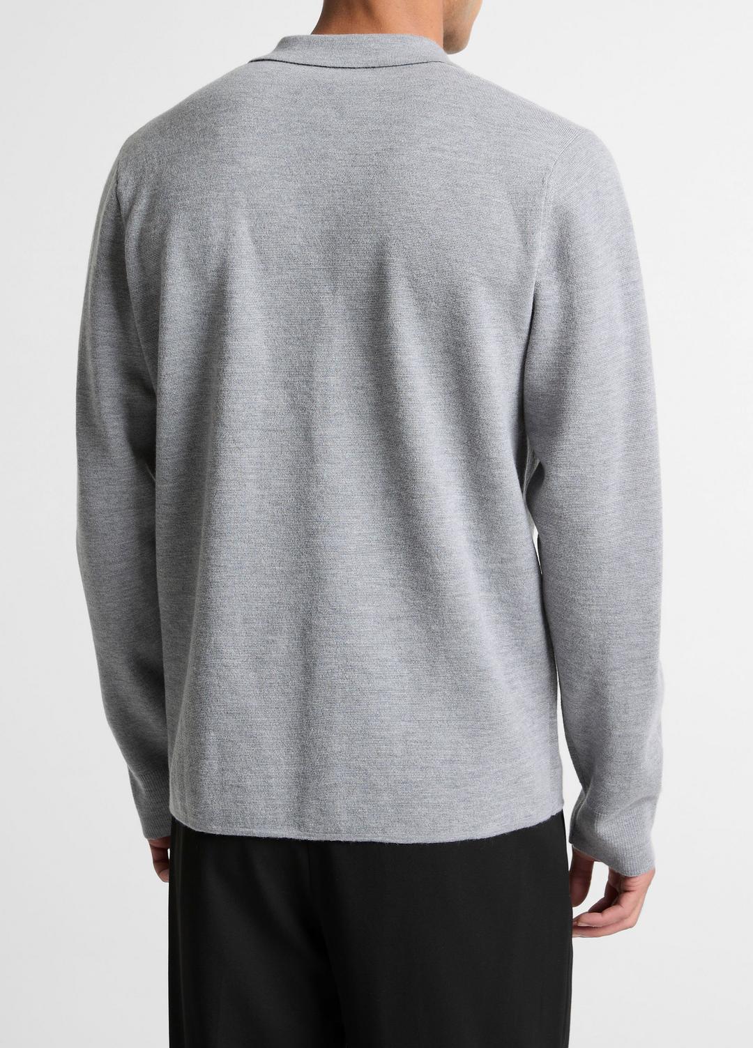 VINCE Italian Merino Wool Milano Polo Sweater in Sweaters