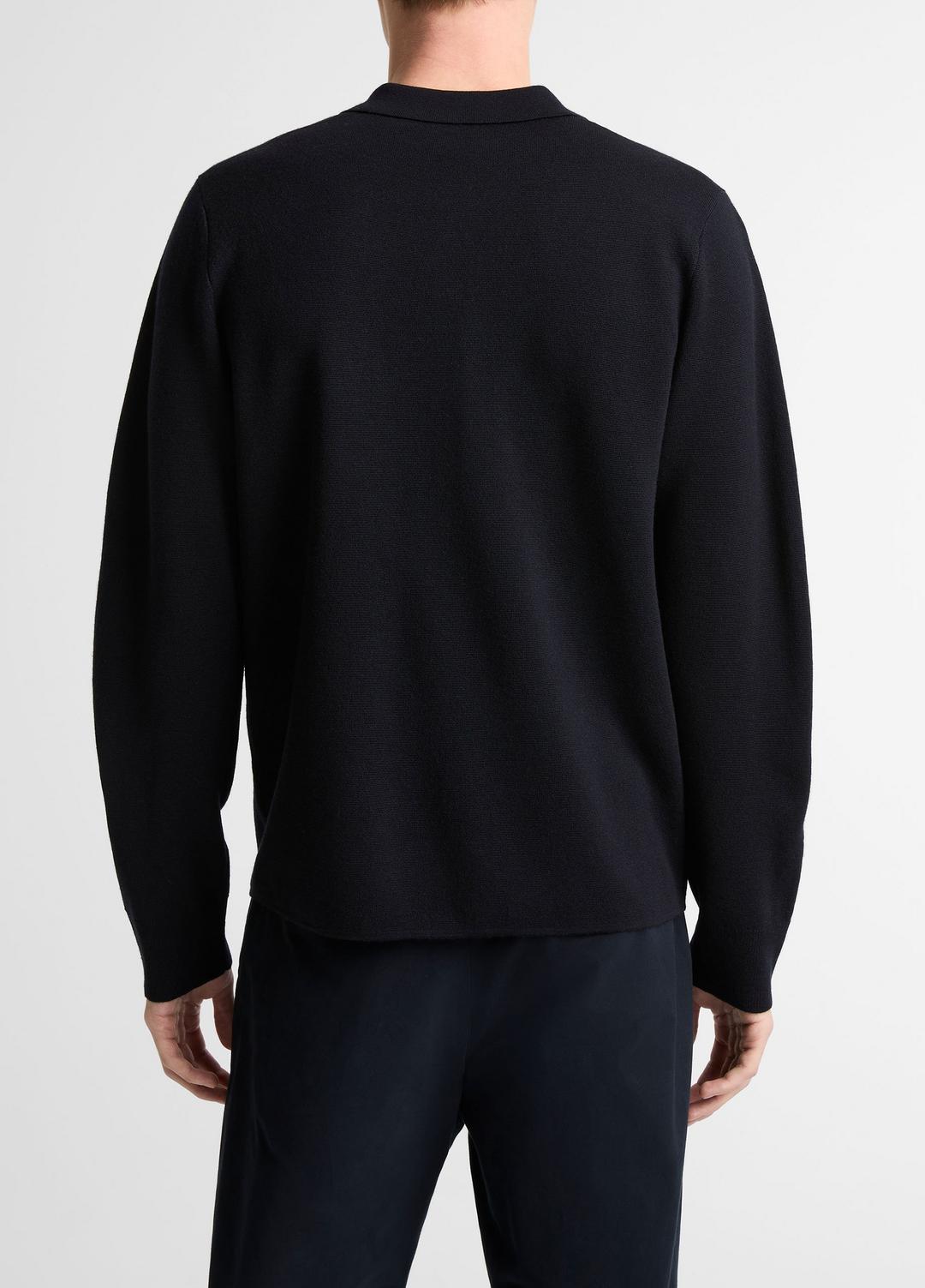 VINCE Italian Merino Wool Milano Polo Sweater in Sweaters
