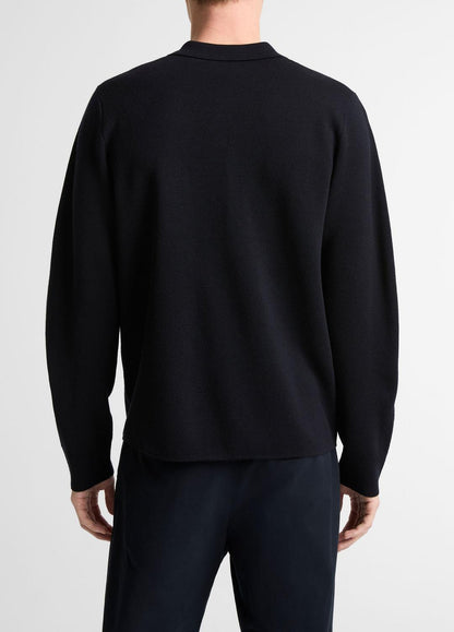 VINCE Italian Merino Wool Milano Polo Sweater in Sweaters