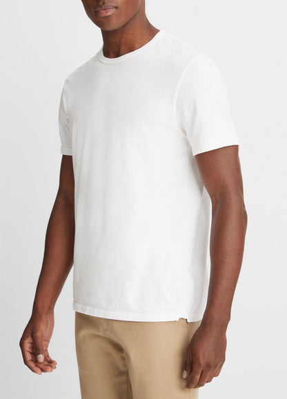 VINCE Garment Dye Cotton T-Shirt in Short Sleeve