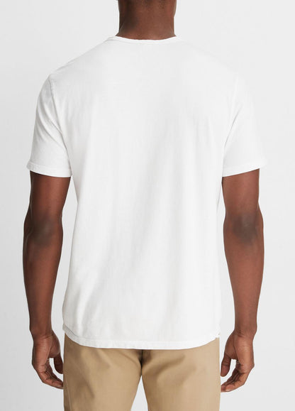 VINCE Garment Dye Cotton T-Shirt in Short Sleeve