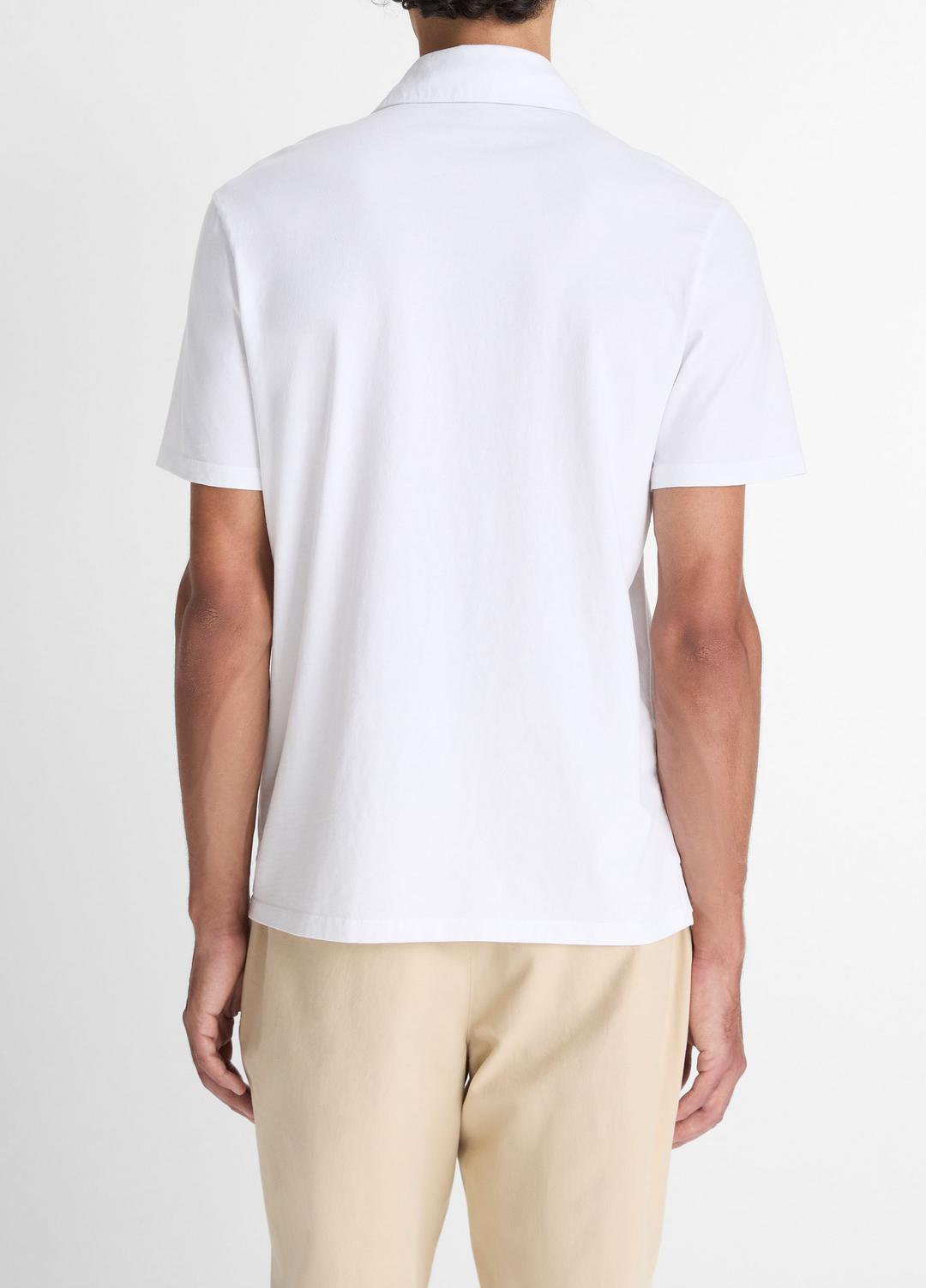 VINCE Garment Dye Cotton Polo Shirt in Henleys & Polos