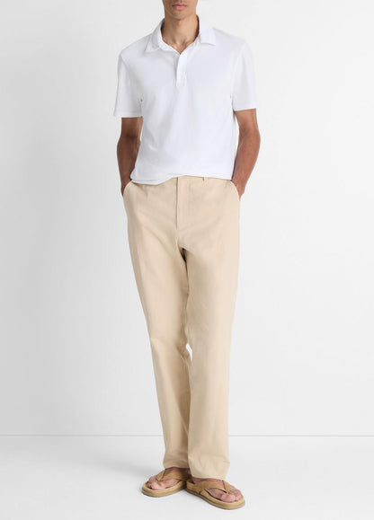 VINCE Garment Dye Cotton Polo Shirt in Henleys & Polos