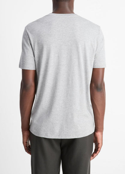 VINCE Pima Cotton V-Neck T-Shirt in Short Sleeve