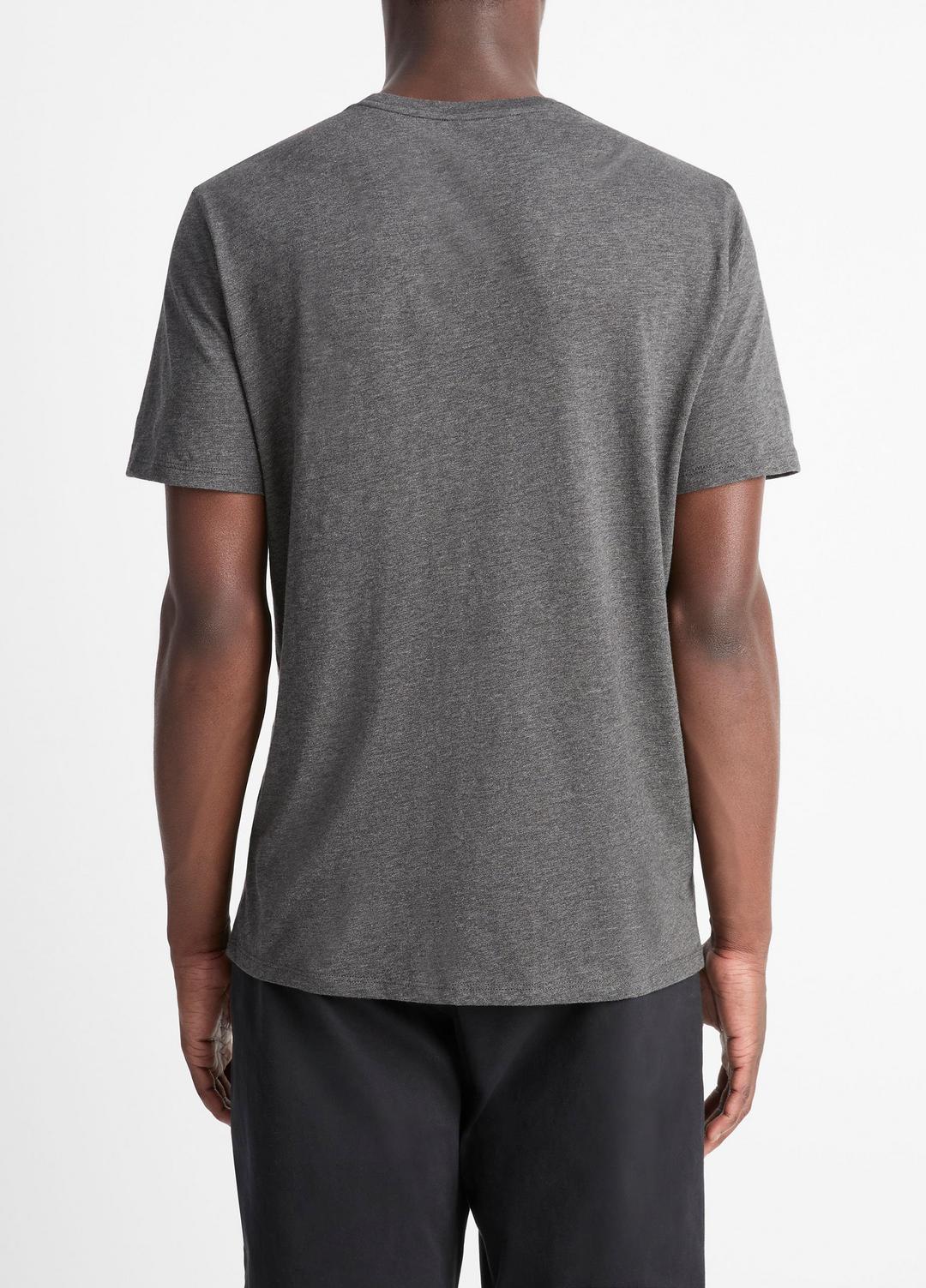 VINCE Pima Cotton Crew Neck T-Shirt in Short Sleeve
