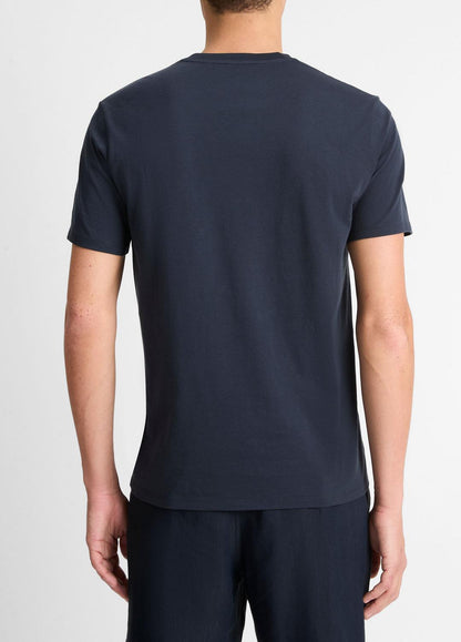 VINCE Pima Cotton V-Neck T-Shirt in Short Sleeve