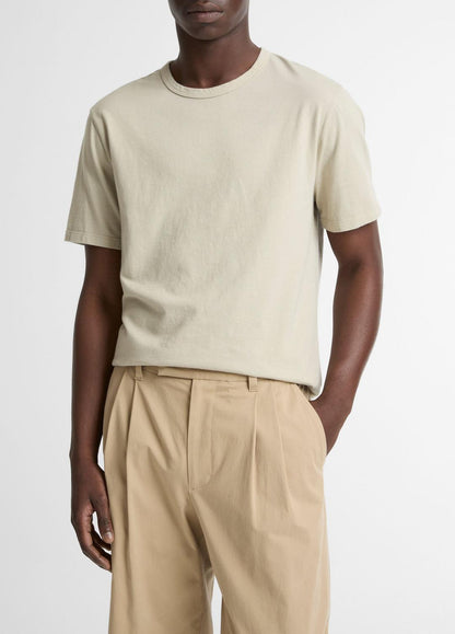 VINCE Garment Dye Cotton T-Shirt in Short Sleeve