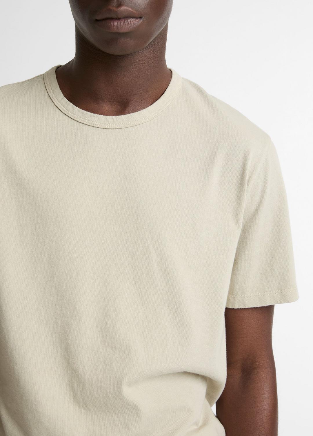 VINCE Garment Dye Cotton T-Shirt in Short Sleeve