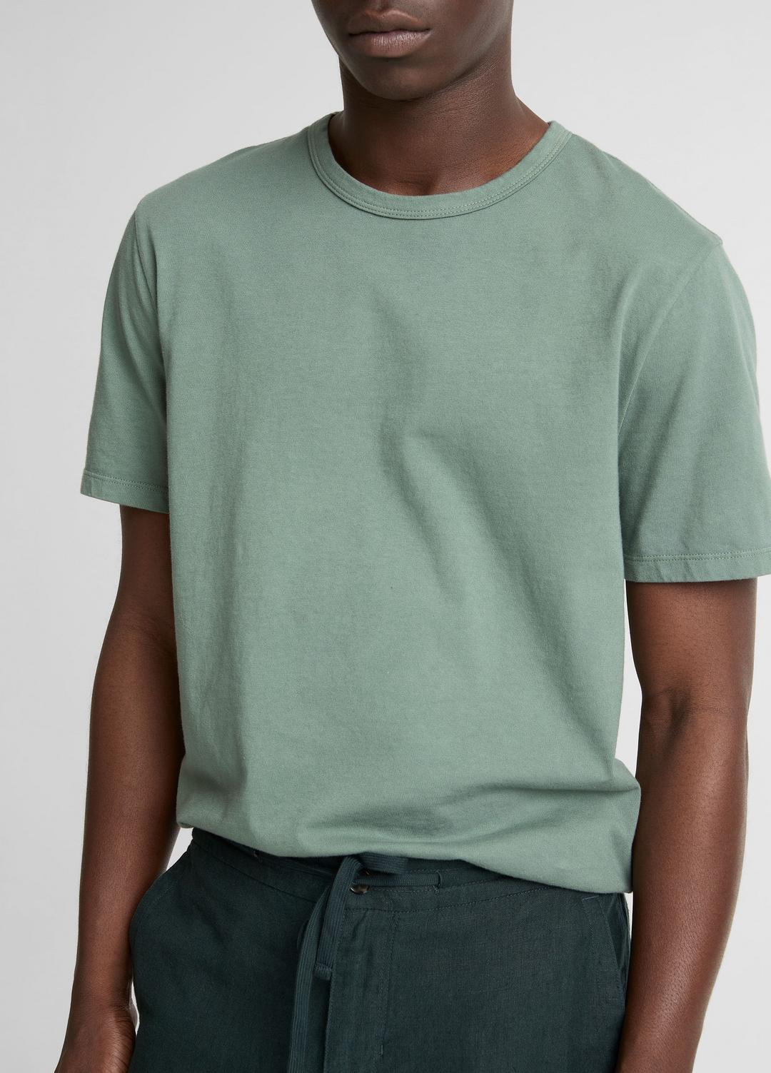 VINCE Garment Dye Cotton T-Shirt in Short Sleeve
