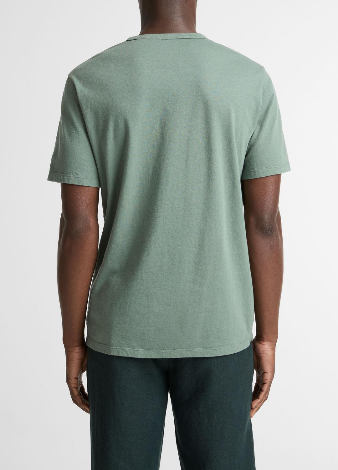 VINCE Garment Dye Cotton T-Shirt in Short Sleeve
