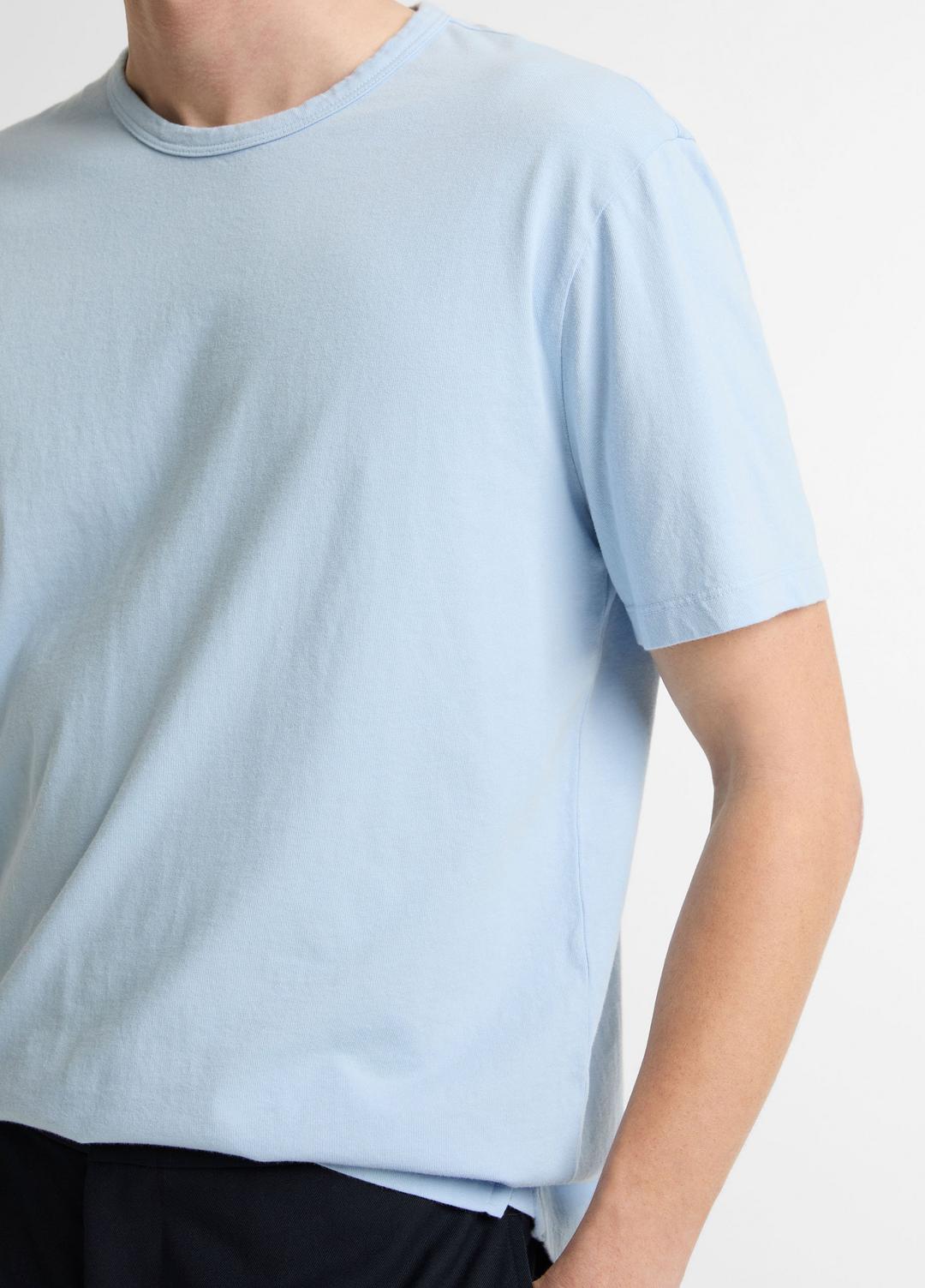 VINCE Garment Dye Cotton T-Shirt in Short Sleeve