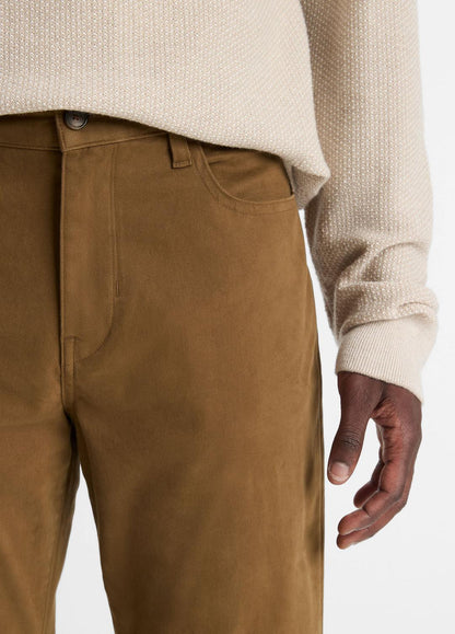 VINCE Dylan Slim 5-Pocket Peached Stretch-Cotton Pant in Trousers