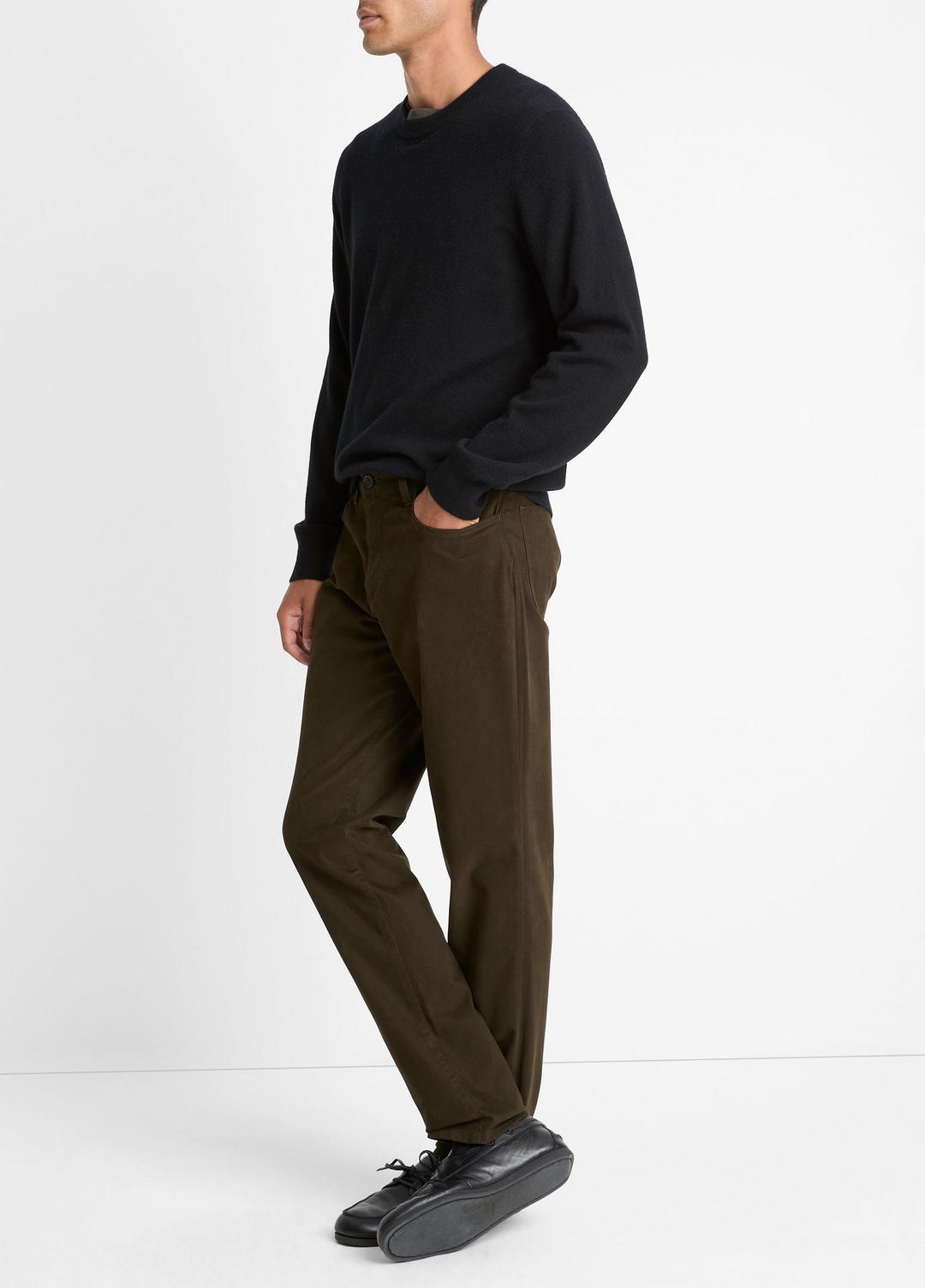VINCE Dylan Slim 5-Pocket Peached Stretch-Cotton Pant in Trousers