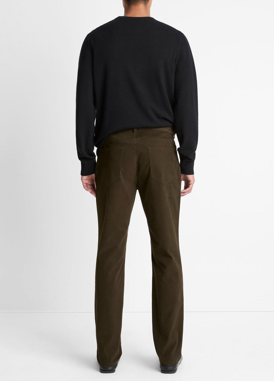 VINCE Dylan Slim 5-Pocket Peached Stretch-Cotton Pant in Trousers