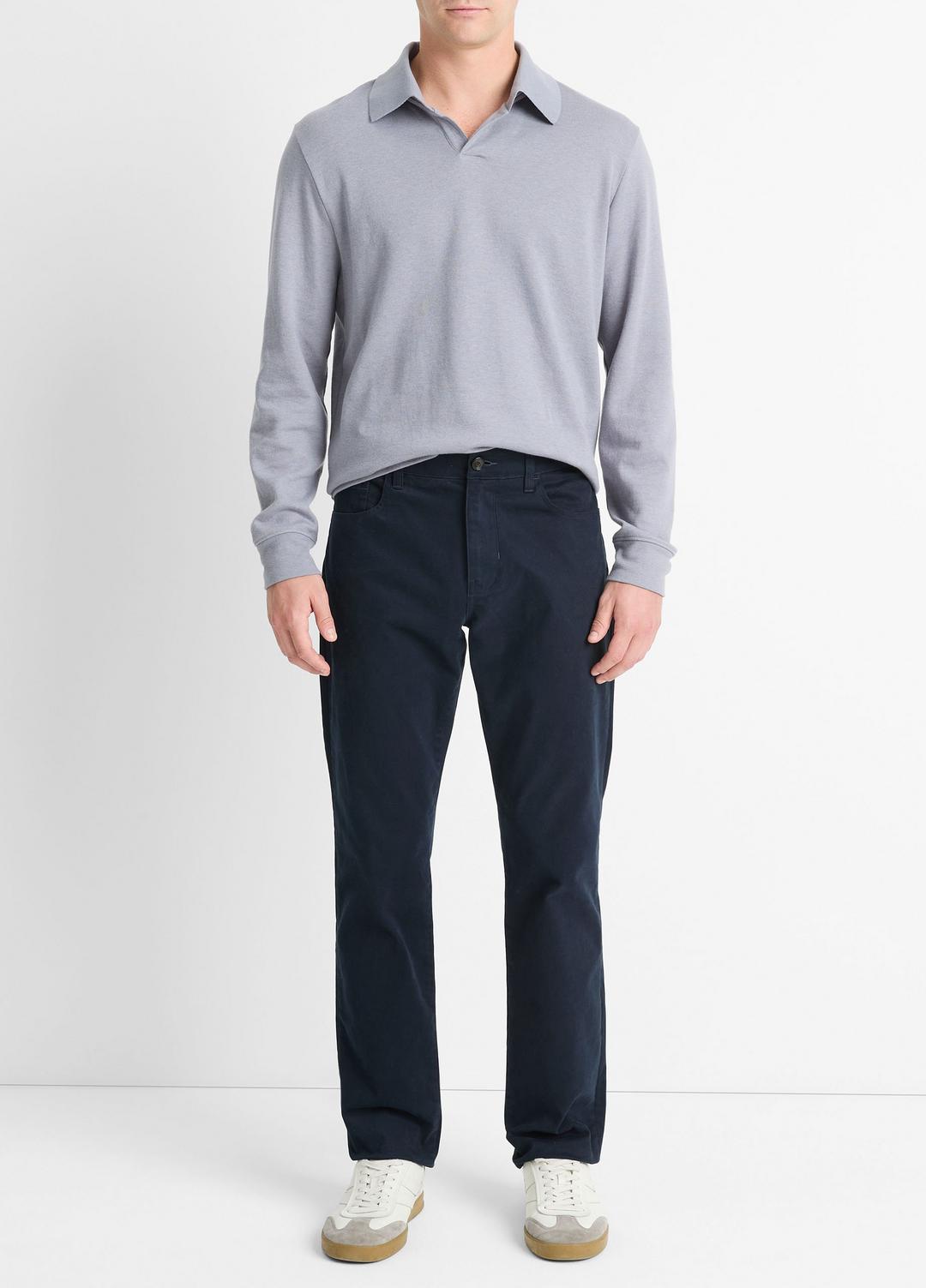 VINCE Dylan Slim 5-Pocket Peached Stretch-Cotton Pant in Trousers