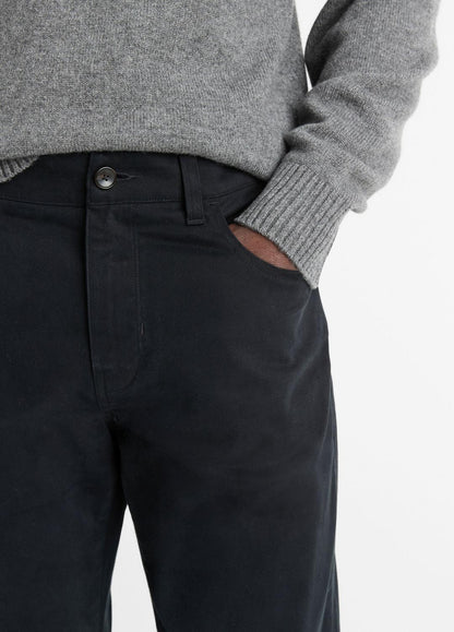 VINCE Dylan Slim 5-Pocket Peached Stretch-Cotton Pant in Trousers