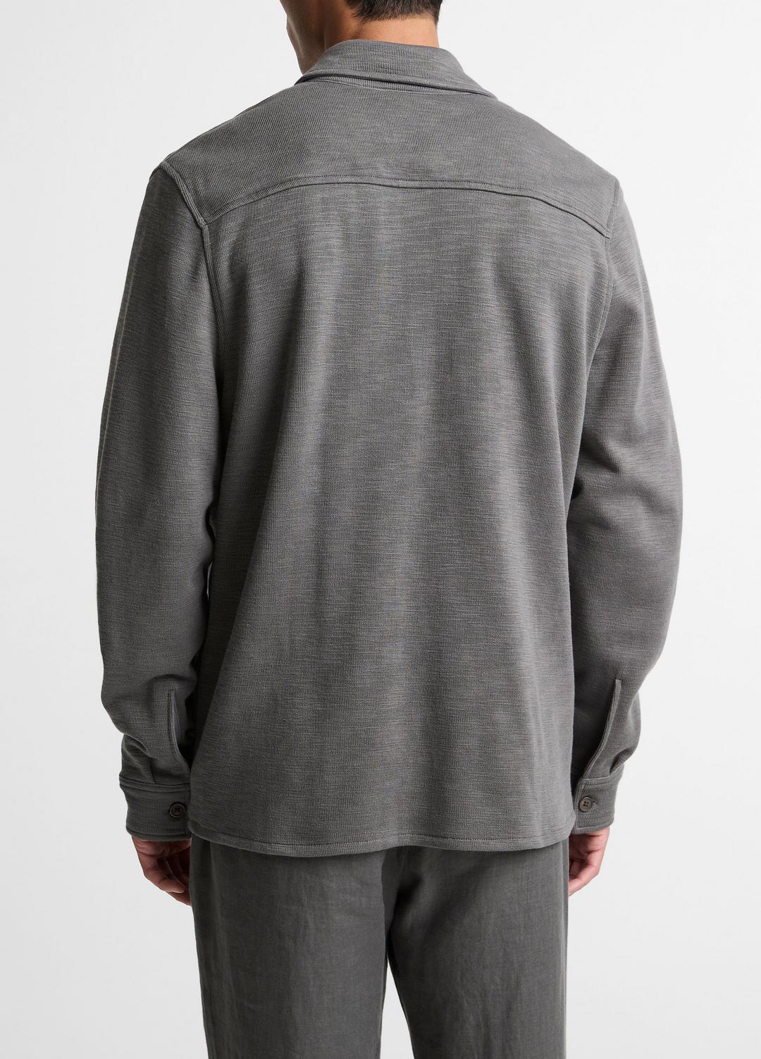VINCE Double-Slub Cotton-Blend Shirt Jacket in Jackets
