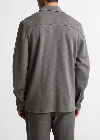 VINCE Double-Slub Cotton-Blend Shirt Jacket in Jackets