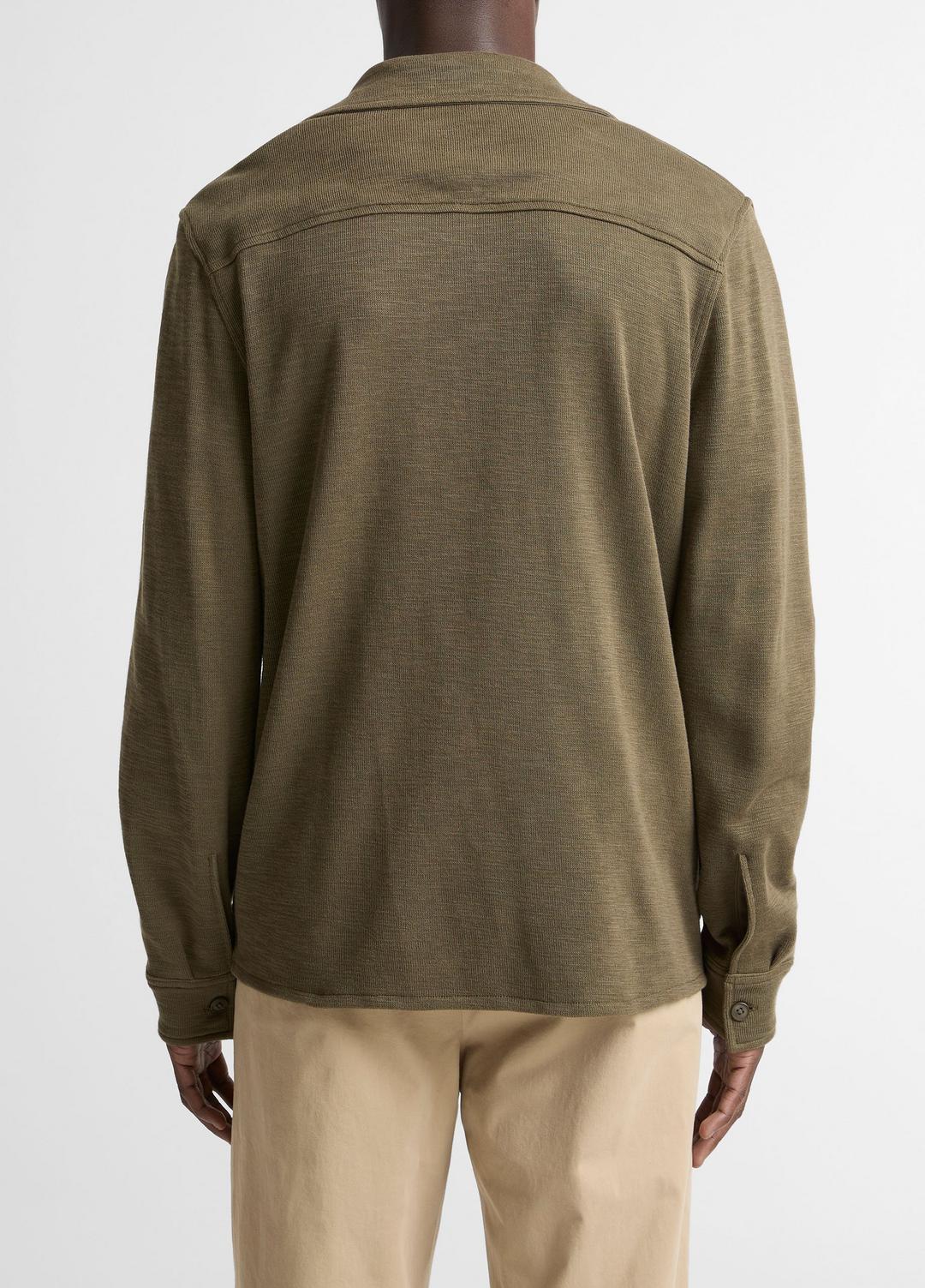 VINCE Double-Slub Cotton-Blend Shirt Jacket in Jackets