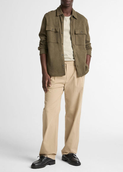 VINCE Double-Slub Cotton-Blend Shirt Jacket in Jackets