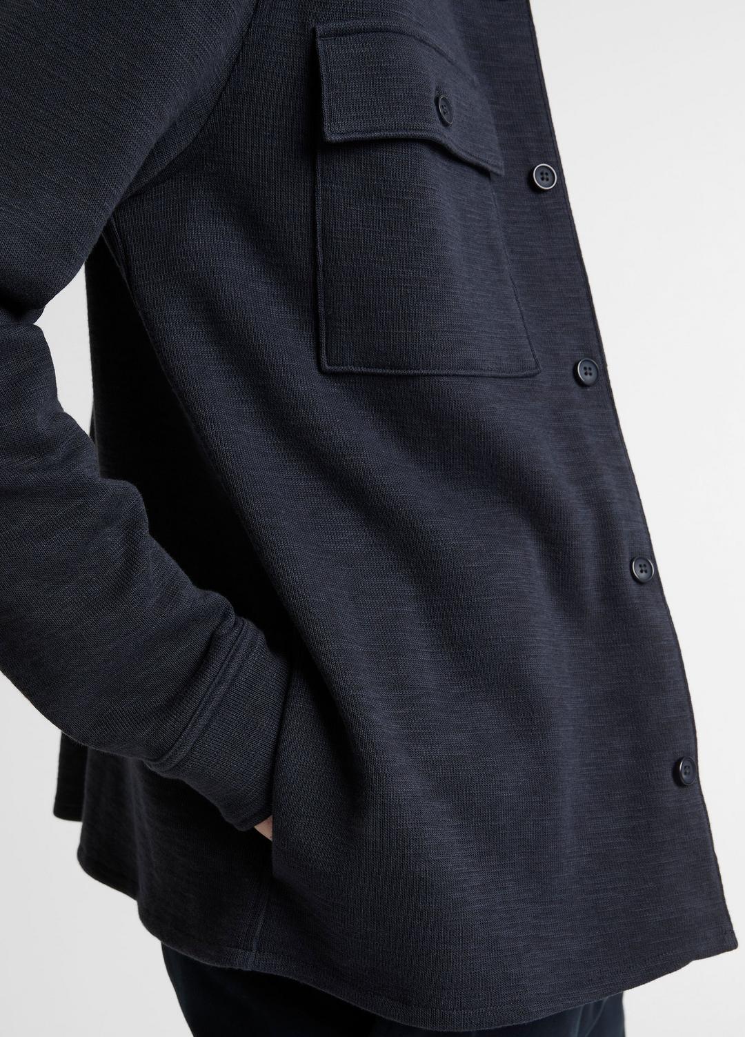 VINCE Double-Slub Cotton-Blend Shirt Jacket in Jackets