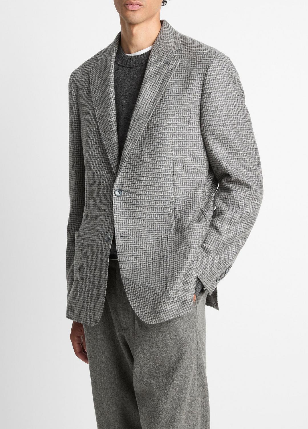 VINCE Houndstooth Cashmere Relaxed Sport Coat in Blazers