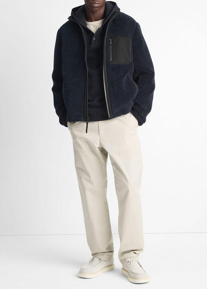 VINCE Sherpa Zip Jacket in Jackets