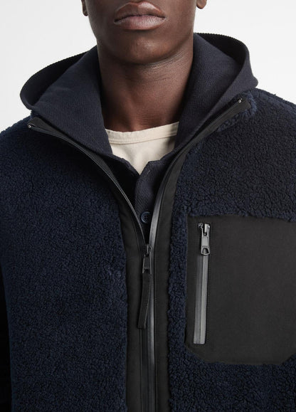 VINCE Sherpa Zip Jacket in Jackets