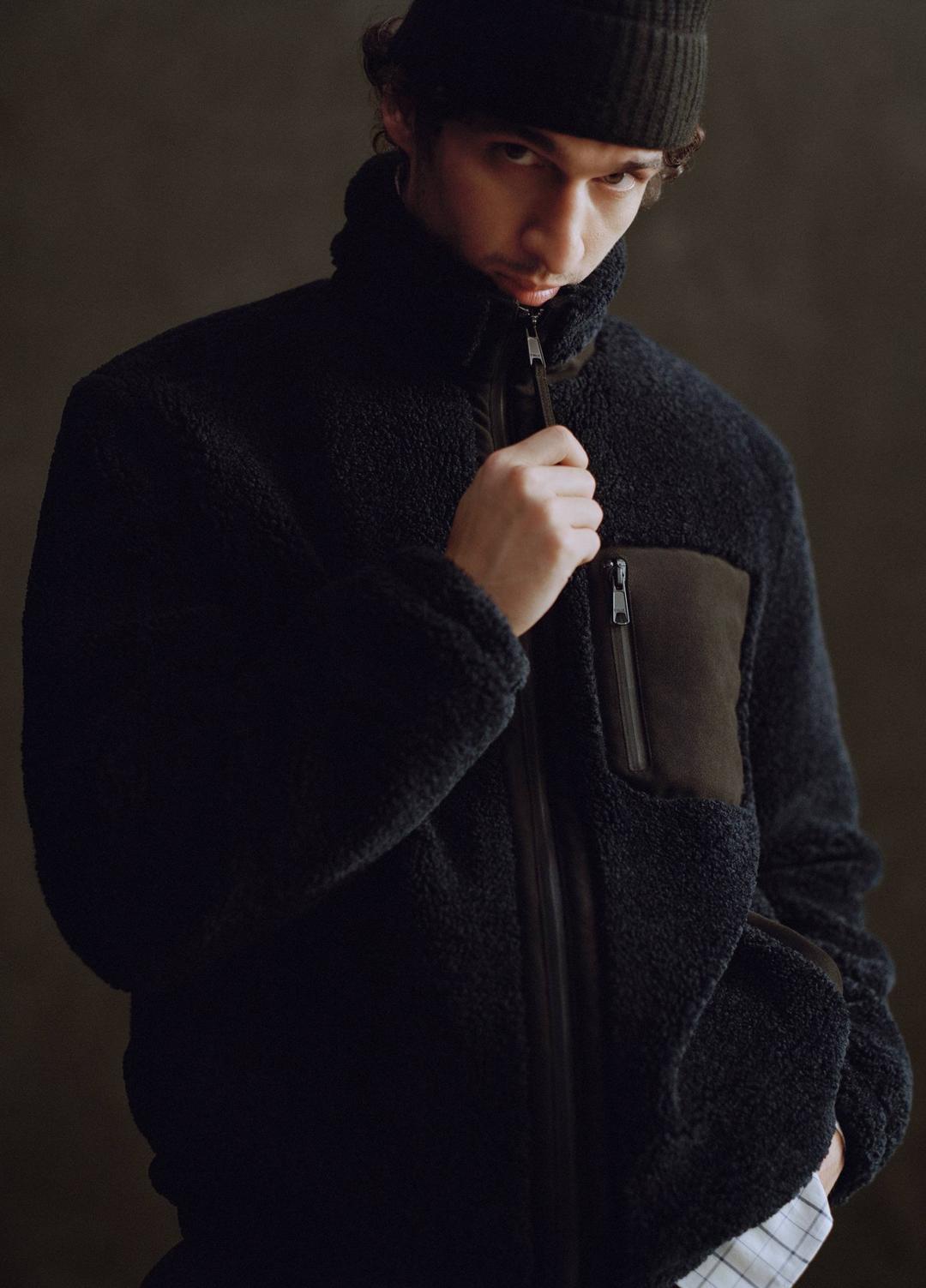 VINCE Sherpa Zip Jacket in Jackets