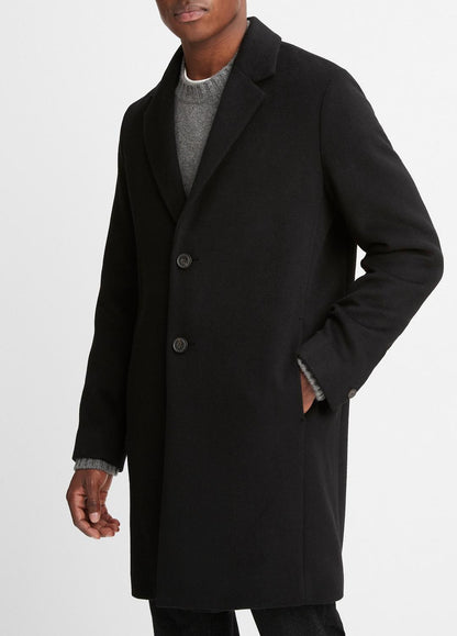 VINCE Classic Italian Wool-Blend Coat in Jackets & Outerwear