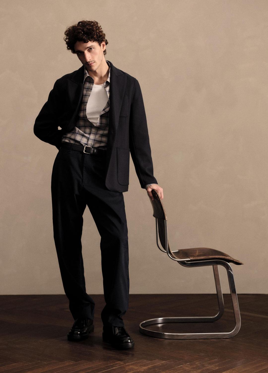 VINCE Italian Splittable Wool-Blend Blazer in Jackets & Outerwear
