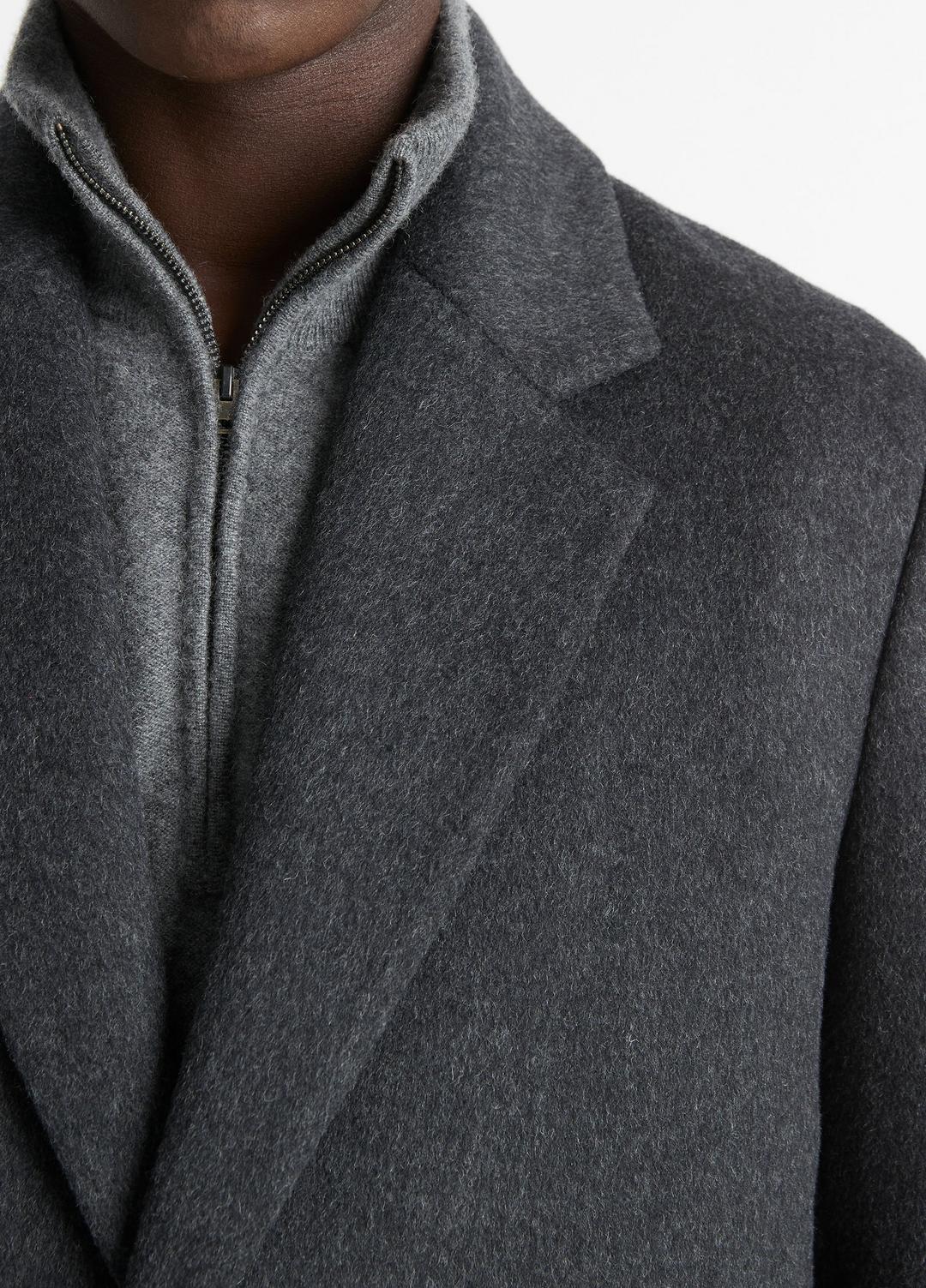 VINCE Classic Italian Wool-Blend Coat in Jackets & Outerwear