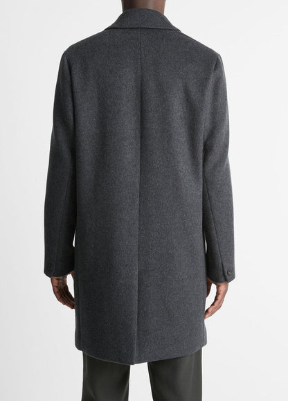 VINCE Classic Italian Wool-Blend Coat in Jackets & Outerwear