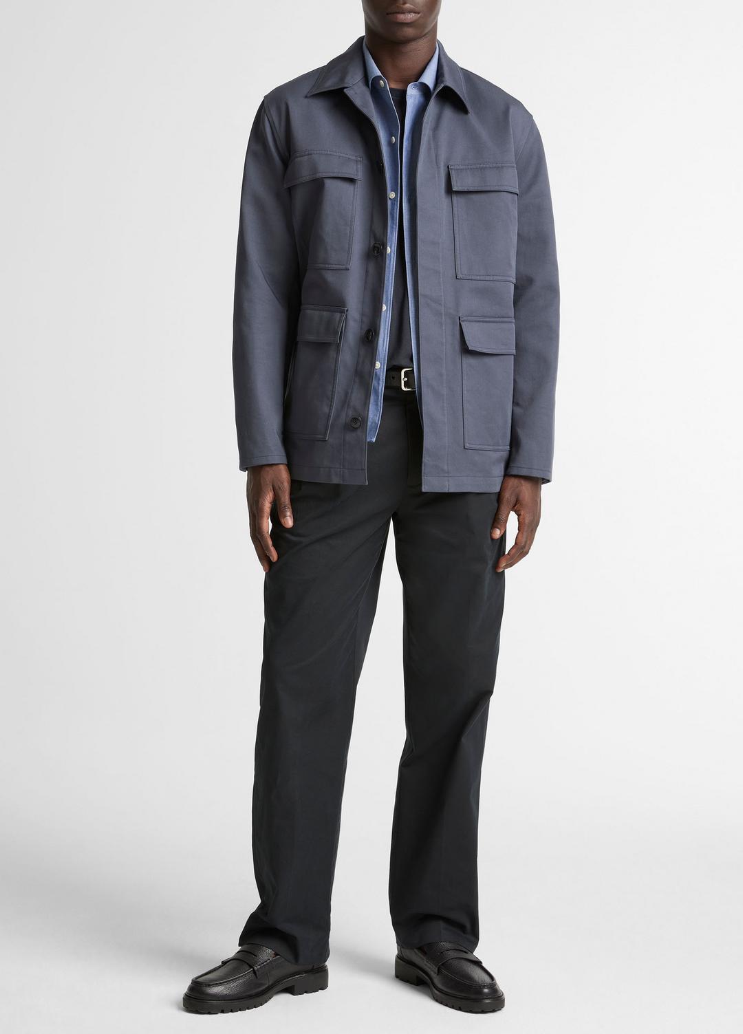 VINCE Brushed Cotton Twill Chore Coat in Coats