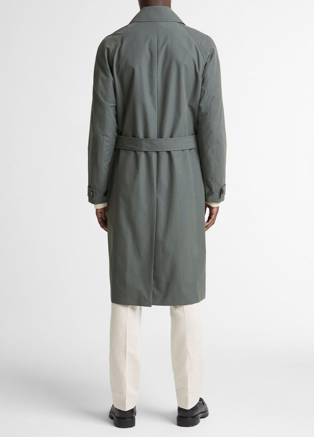VINCE Cotton-Blend Single-Breasted Trench Coat in Coats