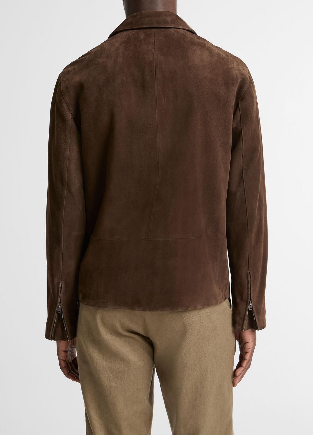VINCE Suede Moto Jacket in Jackets