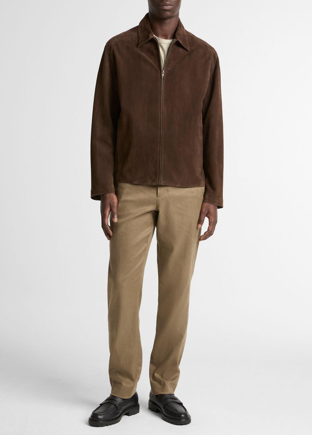 VINCE Suede Moto Jacket in Jackets