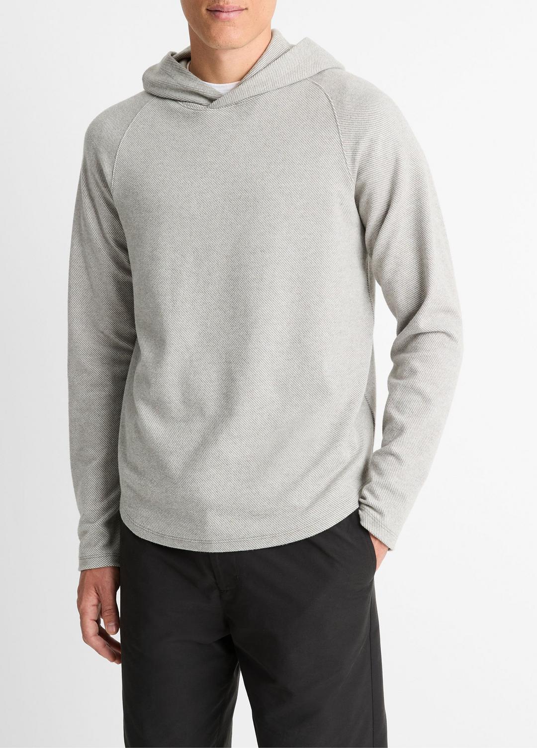 VINCE Broken Twill Pullover Hoodie in Sweatshirts & Hoodies