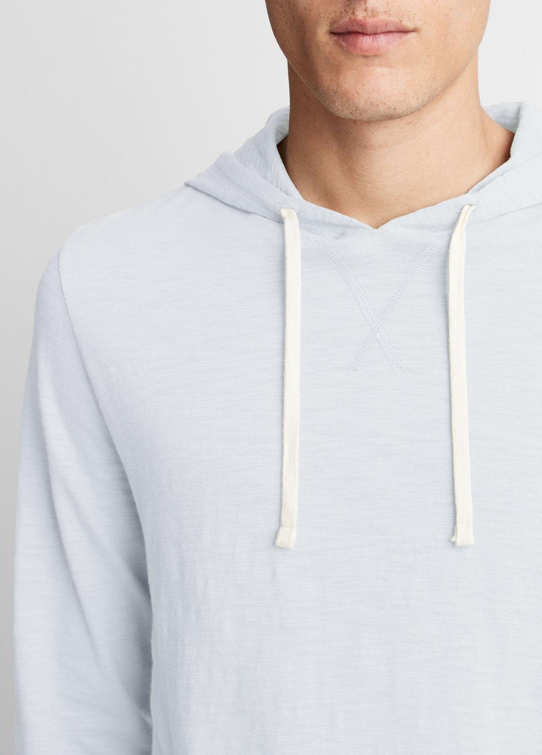 VINCE Textured Cotton Hoodie in Sweatshirts & Hoodies