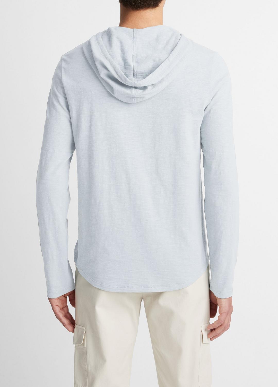 VINCE Textured Cotton Hoodie in Sweatshirts & Hoodies